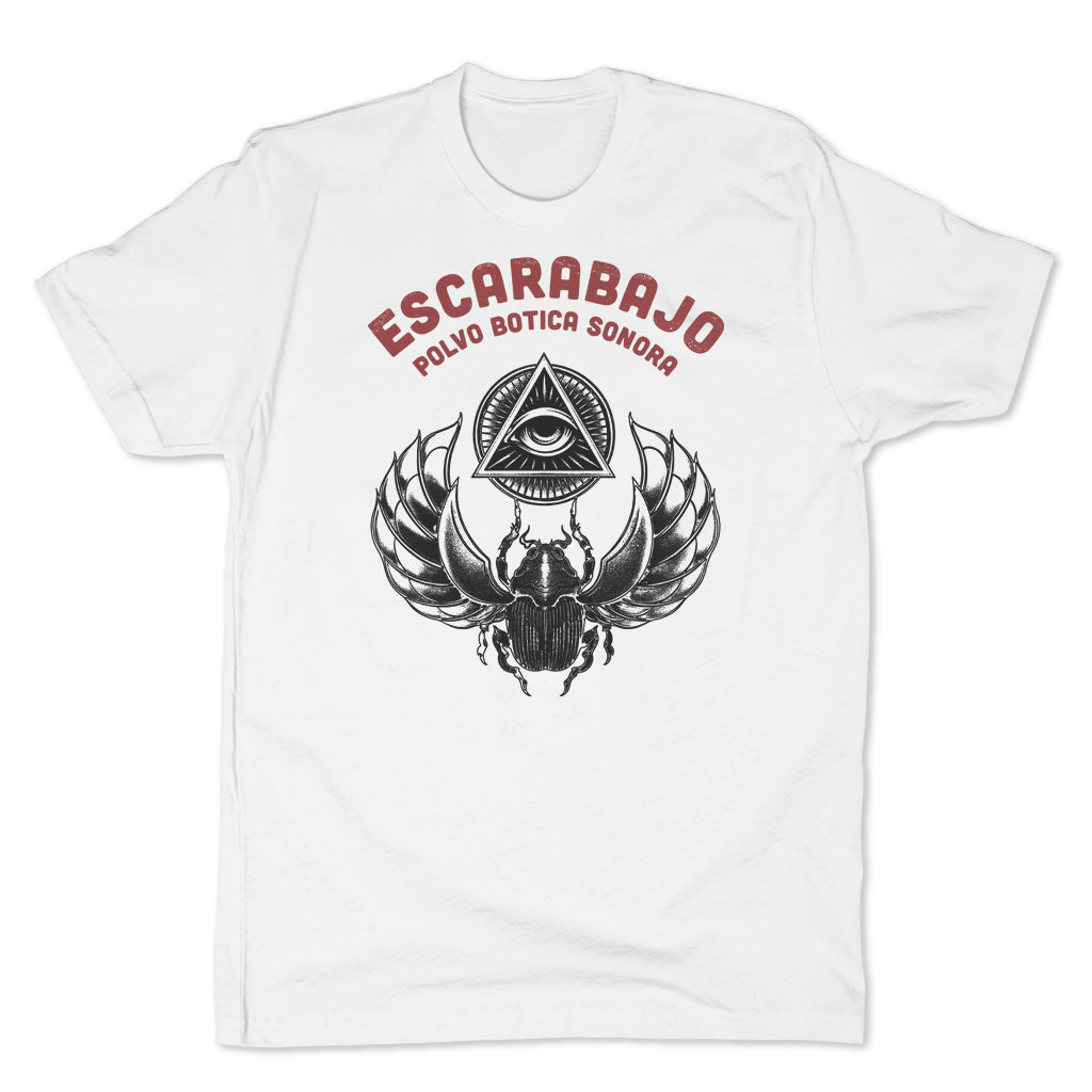 Botica-Sonora-Escarabajo-Good-Luck-Mens-T-Shirt-White