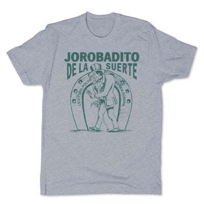 Botica-Sonora-Jorobadito-Good-Luck-Mens-T-Shirt-Grey