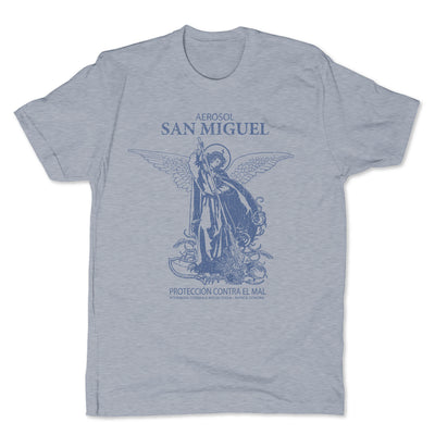 Botica-Sonora-San-Miguel-Protection-Mens-T-Shirt-Grey