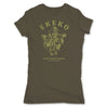Botica-Sonora-Ekeko-Good-Luck-Womens-T-Shirt-Green