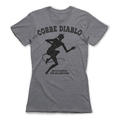 Corre-Diable-Protection-Spells-Women-T-Shirt-Grey