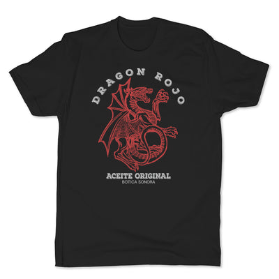 Botica-Sonora-Dragon-Rojo-Protection-Spell-Mens-T-Shirt-Black