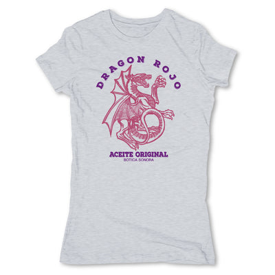 Botica-Sonora-Dragon-Rojo-Protection-Spell-Womens-T-Shirt-Grey