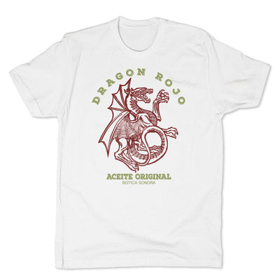 Botica-Sonora-Dragon-Rojo-Protection-Spell-Mens-T-Shirt-White