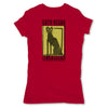 Botica-Sonora-Gato-Negro-Good-Luck-Womens-T-Shirt-Red