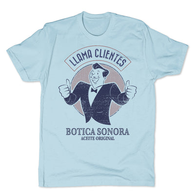 Botica-Sonora-Llama-Clientes-White-Magic-Mens-T-Shirt-Blue