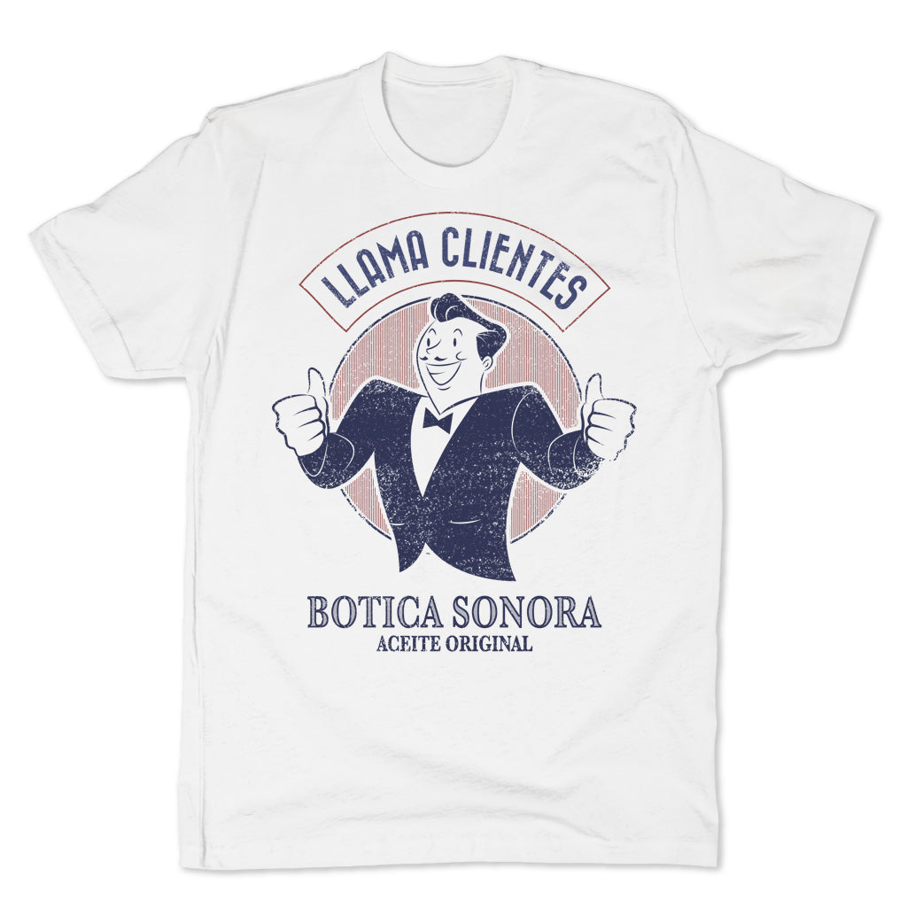 Botica-Sonora-Llama-Clientes-White-Magic-Mens-T-Shirt-White