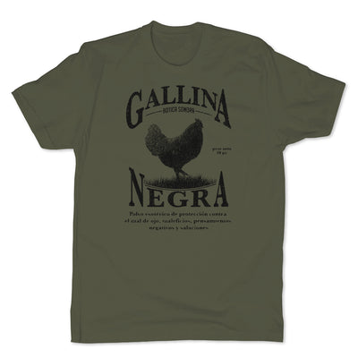 Botica-Sonora-Gallina-Negra-Protection-Mens-T-Shirt-Green