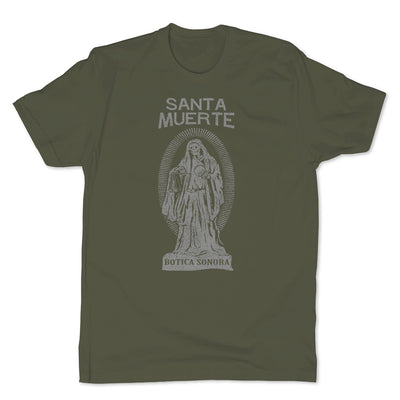 Botica-Sonora-Santa-Muerte-Protection-Mens-T-Shirt-Green