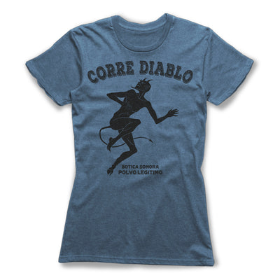 Corre-Diable-Protection-Spells-Women-T-Shirt-Blue
