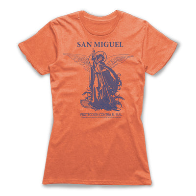San-Miguel-Protection-Spells-Women-T-Shirt-Orange