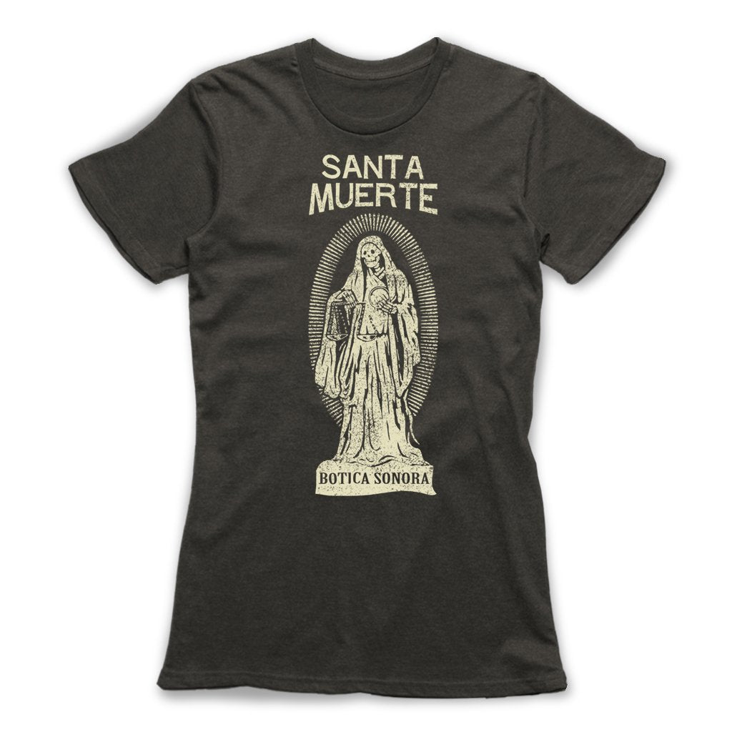 Santa-Muerte-Protection-Spells-Women-T-Shirt-Green