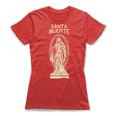 Santa-Muerte-Protection-Spells-Women-T-Shirt-Red