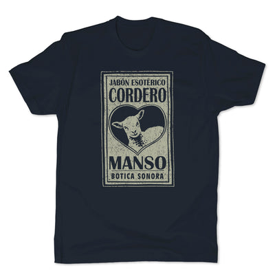 Botica-Sonora-Cordero-Manso-Love-Spell-Mens-T-Shirt-Blue