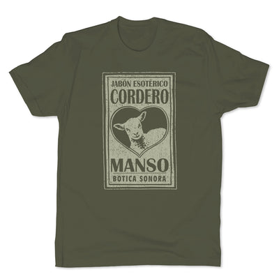 Botica-Sonora-Cordero-Manso-Love-Spell-Mens-T-Shirt-Green