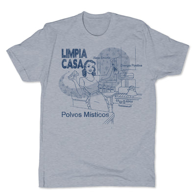 Botica-Sonora-Limpia-Casa-White-Magic-Mens-T-Shirt-Grey