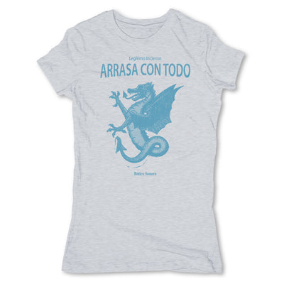 Botica-Sonora-Arrasa-Con-Todo-White-Magic-Womens-T-Shirt-Grey