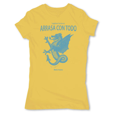 Botica-Sonora-Arrasa-Con-Todo-Conjuros-White-Magic-Womens-T-Shirt-Yellow