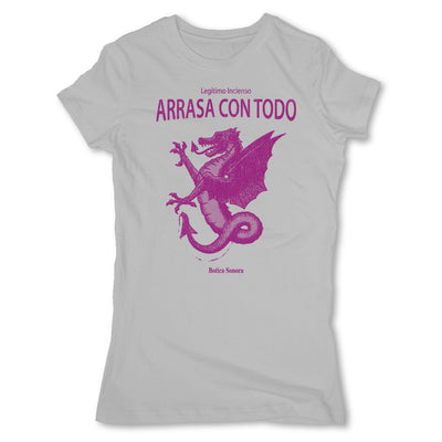 Botica-Sonora-Arrasa-Con-Todo-Conjuros-White-Magic-Womens-T-Shirt-Grey