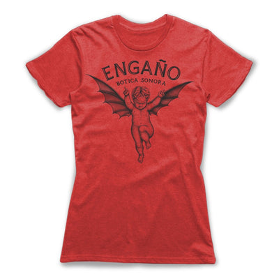Engano-Black-Magic-Women-T-Shirt-Red