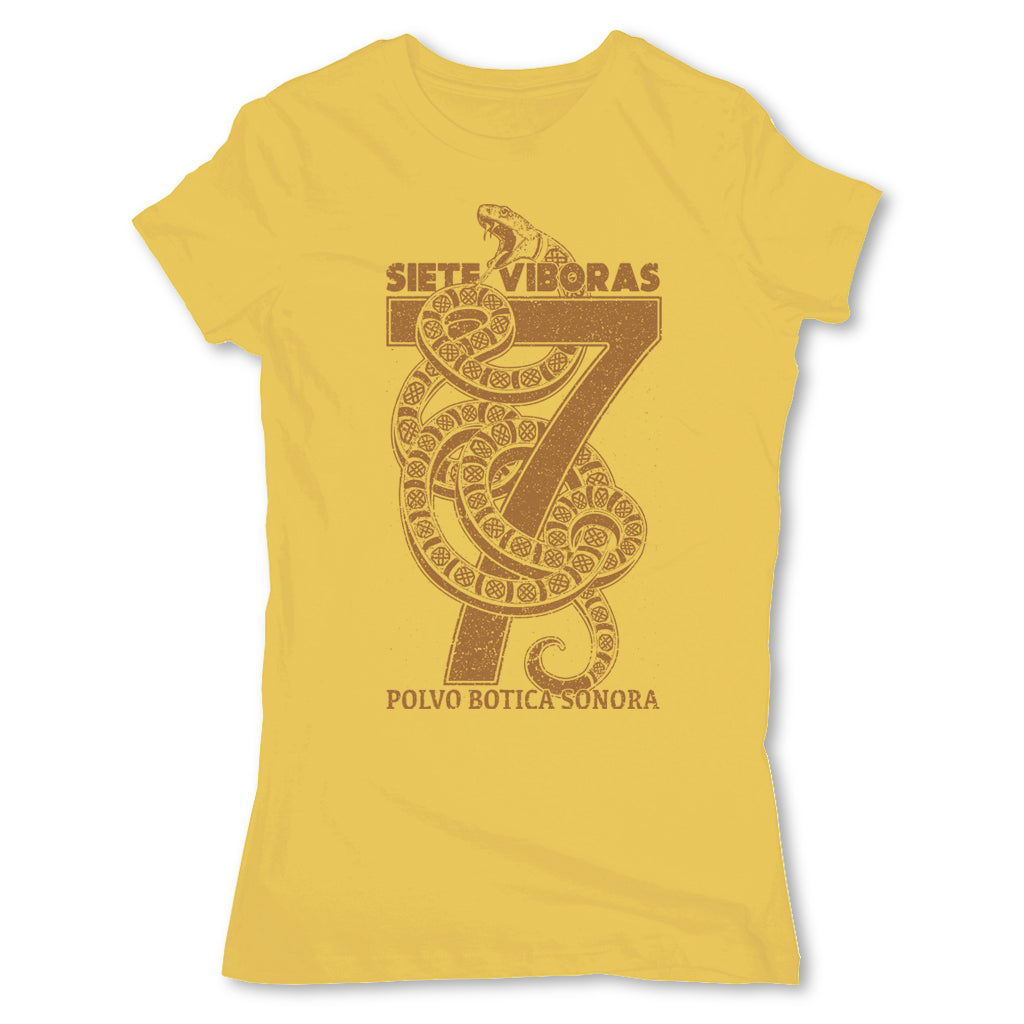 Botica-Sonora-Siete-Viboras-Protection-Spell-Womens-T-Shirt-Yellow