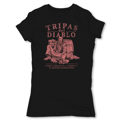 Botica-Sonora-Tripas-Del-Diablo-White-Magic-Womens-T-Shirt-Black